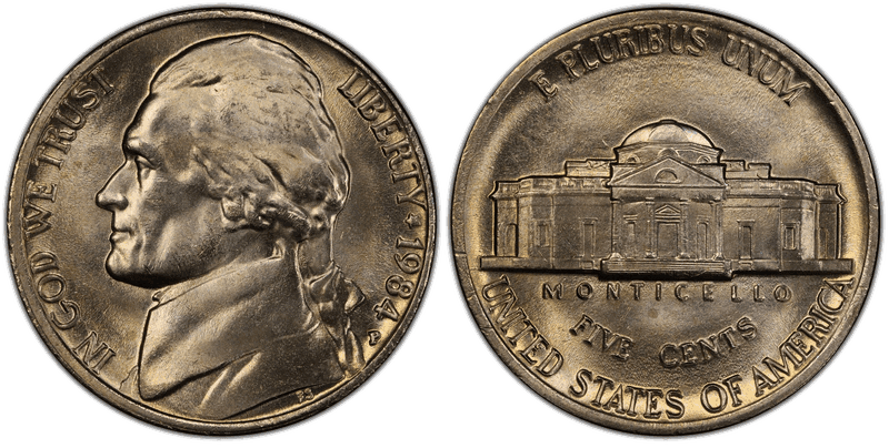 1984 (P) Jefferson Nickel