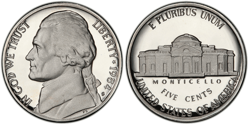 1984 (S) Proof Jefferson Nickel