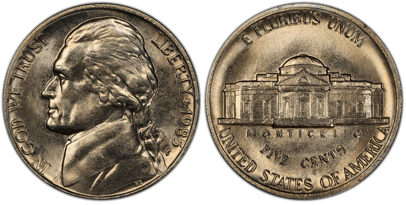 1985 (P) Jefferson Nickel
