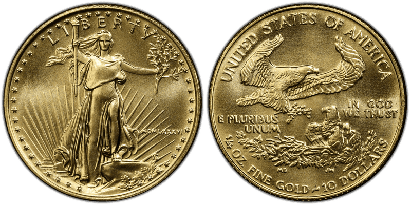 1986 American Eagle Ten Dollar Gold