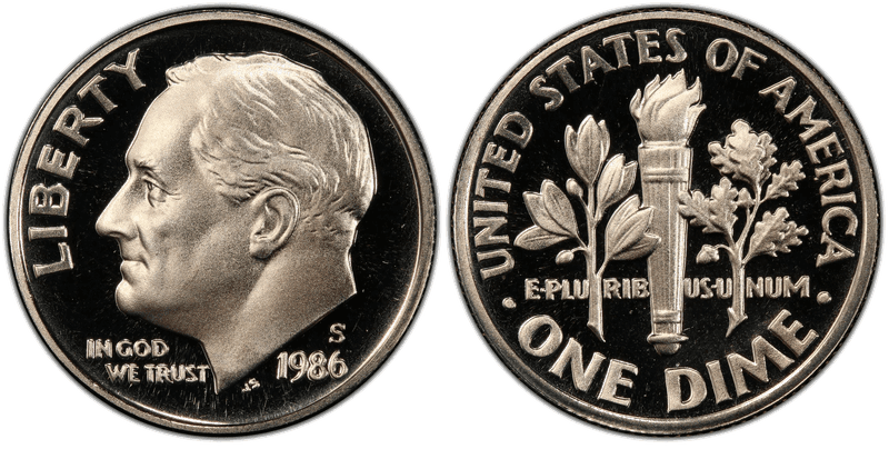 1986 (S) Proof Roosevelt Dime