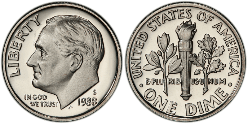 1988 (S) Proof Roosevelt Dime