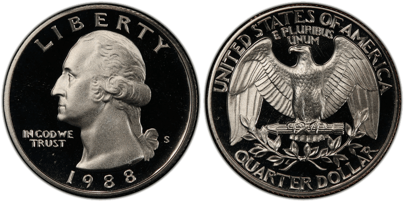 1988 (S) Proof Washington Quarter