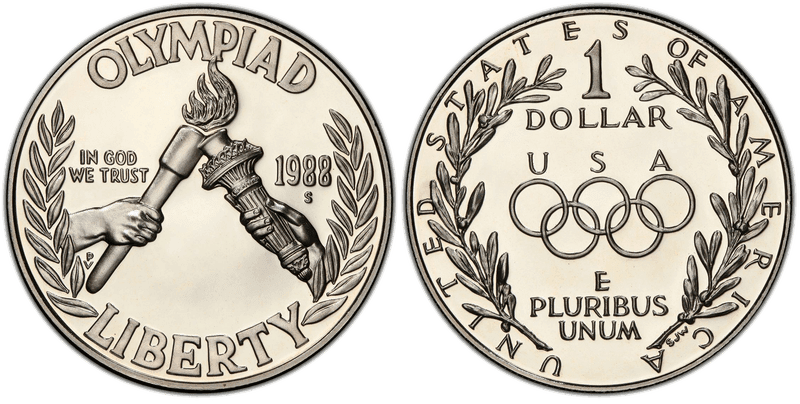 1988 (S) Proof Olympic Dollar