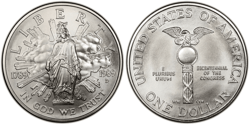 1989 Congress Bicentennial Commemorative Dollar