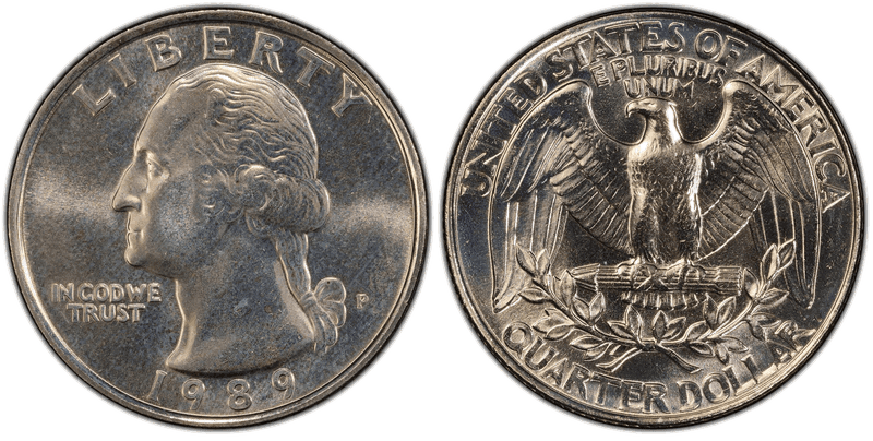 1989 (P) Washington Quarter