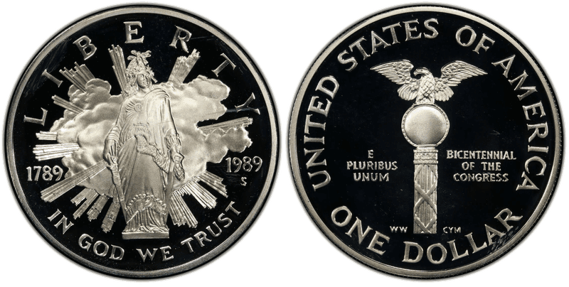 1989 (S) Proof Congress Dollar