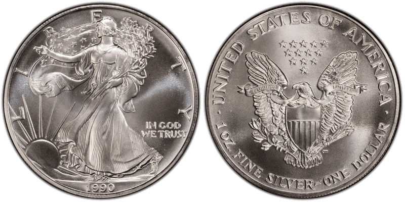 1990 American Silver Eagle