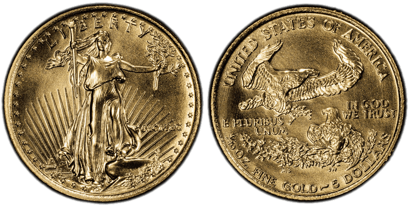1990 American Eagle Five Dollar Gold