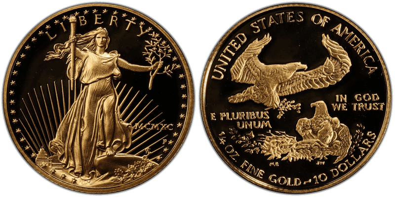 1990 (P) Proof American Eagle Ten Dollar Gold