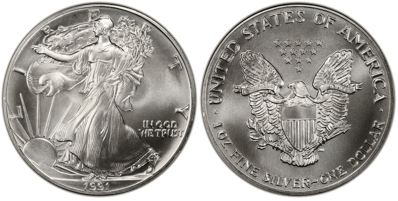 1991 American Silver Eagle