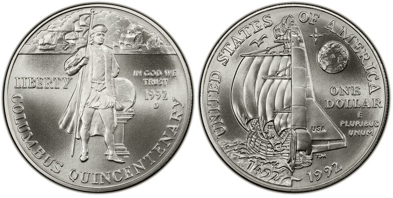 1992 Christopher Columbus Quincentenary Commemorative Dollar