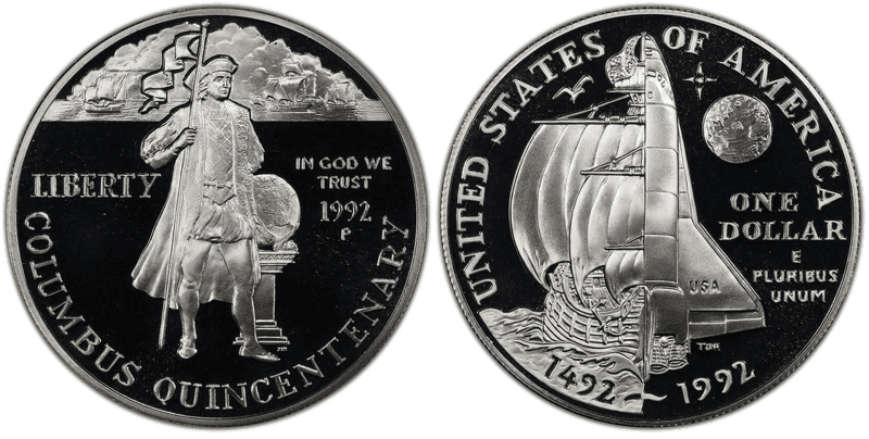 1992 (P) Proof Columbus Dollar