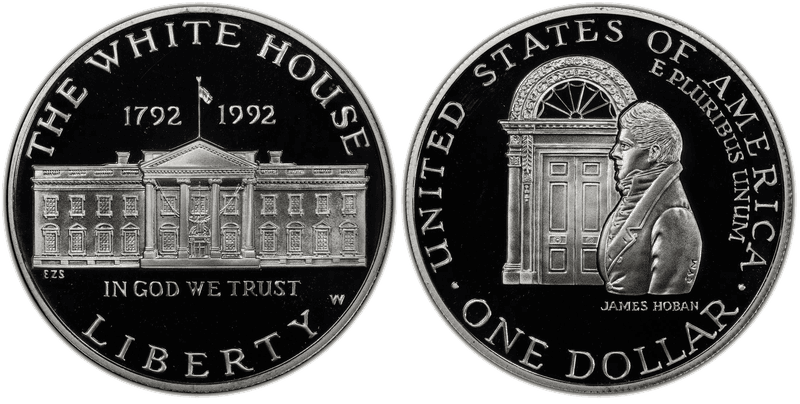 1992 (W) Proof White House Dollar