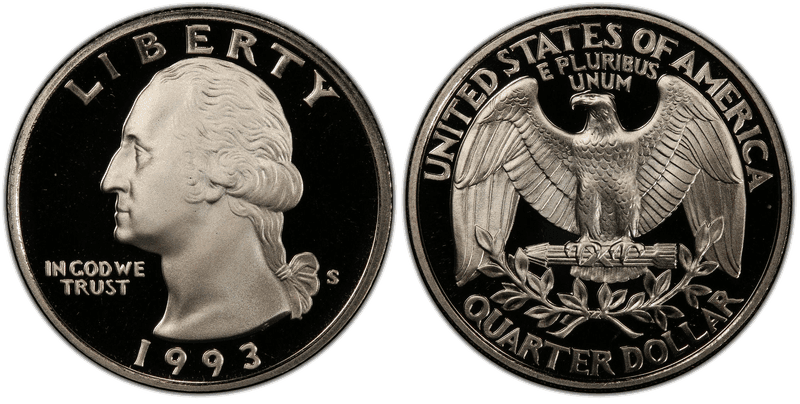 1993 (S) Proof Washington Quarter