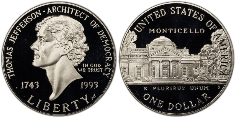1993 (S) Proof Jefferson Dollar