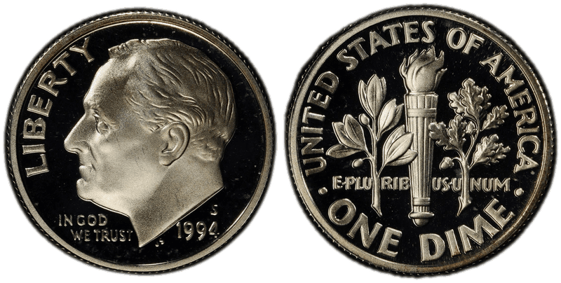 1994 (S) Proof Silver Roosevelt Dime