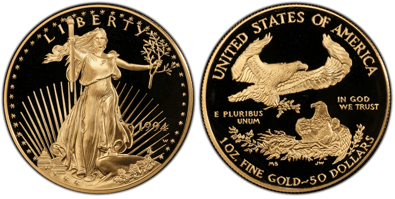 1994 (W) Proof American Eagle Fifty Dollar Gold