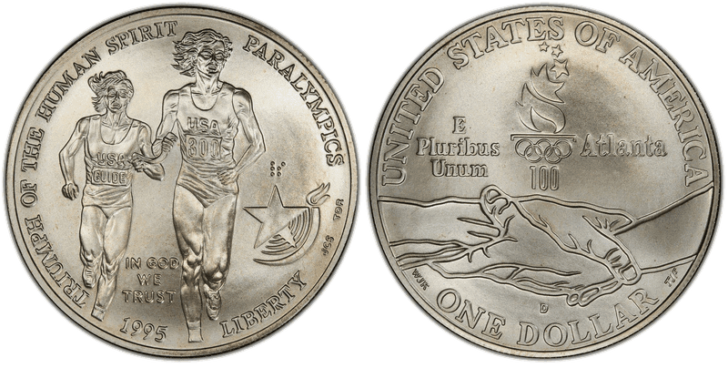 1995 Atlanta Centennial Olympic Games - Paralympic Commemorative Dollar