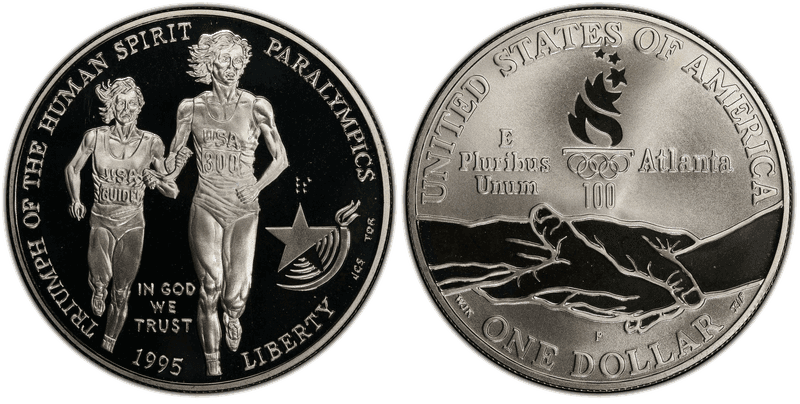 1995 (P) Proof Paralympic Dollar