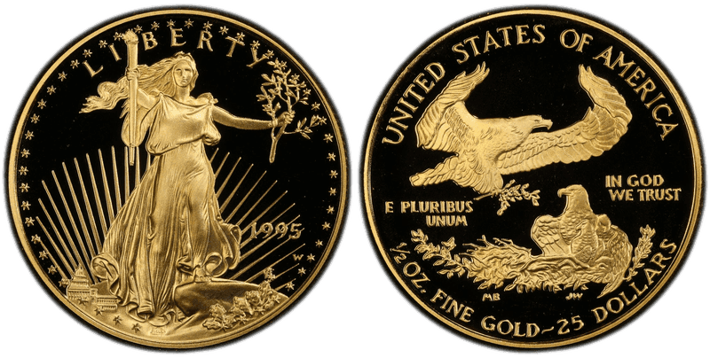1995 (W) Proof American Eagle Twenty Five Dollar Gold