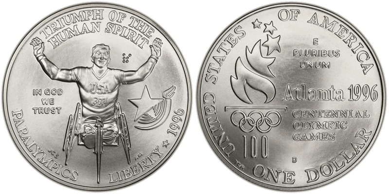 1996 Atlanta Centennial Olympic Games - Paralympic Commemorative Dollar