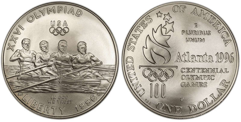 1996 Atlanta Centennial Olympic Games - Rowing Commemorative Dollar