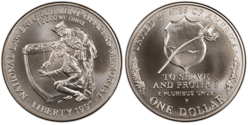 1997 National Law Enforcement Officers Memorial Commemorative Dollar