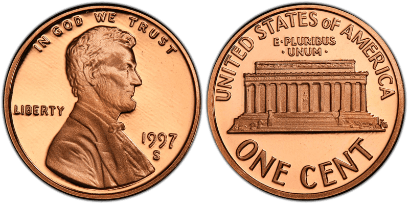 1997 (S) Proof Lincoln Memorial Cent