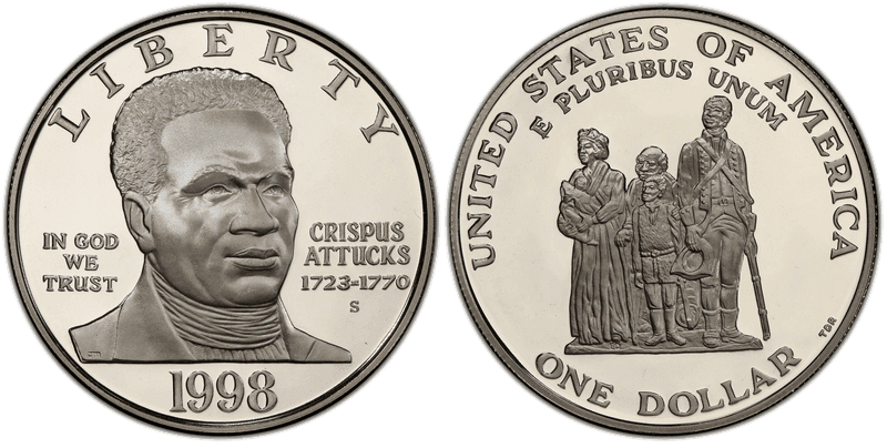 1998 (S) Proof Crispus Attucks Dollar