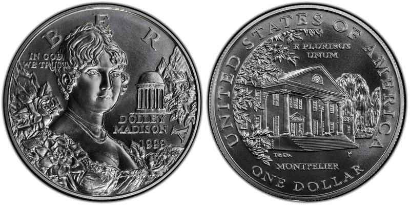 1999 Dolley Madison Commemorative Dollar