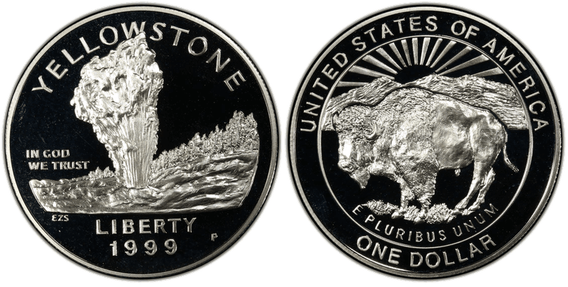 1999 (P) Proof Yellowstone Dollar