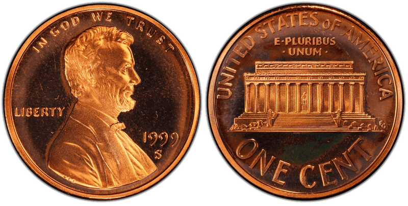 1999 (S) Lincoln Memorial Cent - Proof Close AM FS-901