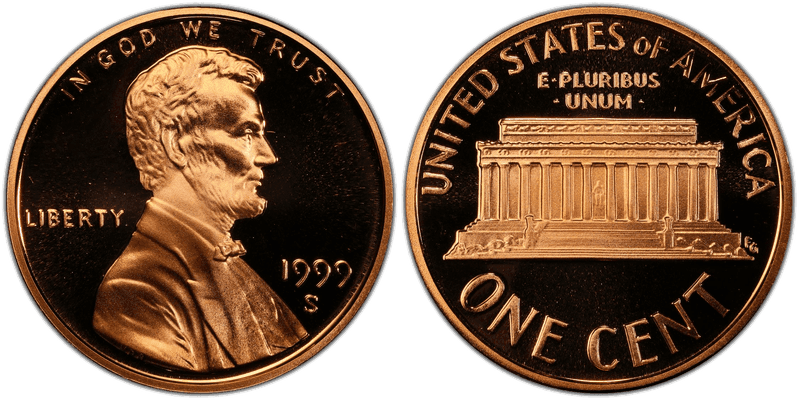 1999 (S) Proof Lincoln Memorial Cent