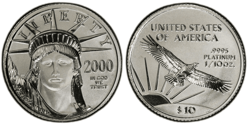 2000 American Eagle Ten Dollar Platinum