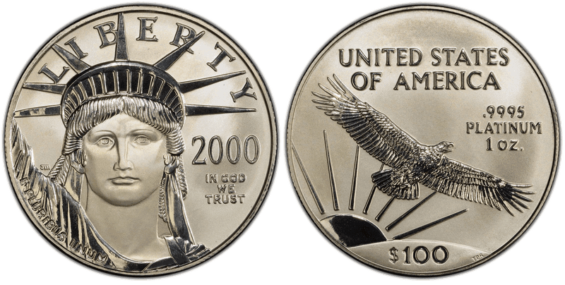 2000 American Eagle One Hundred Dollar Platinum