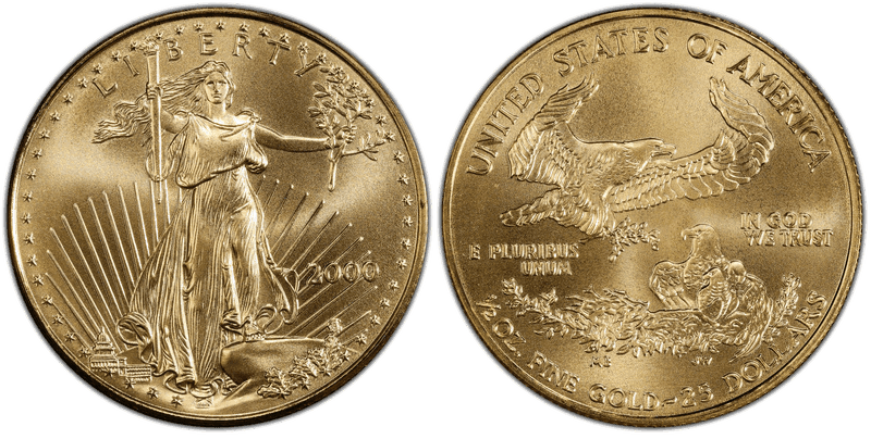 2000 American Eagle Twenty Five Dollar Gold
