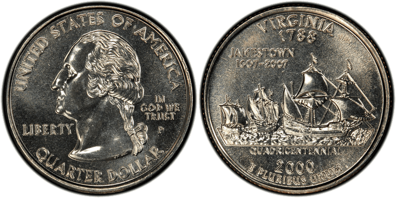 2000 (P) Virginia State Quarter