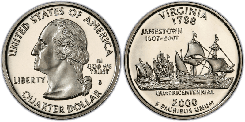 2000 (S) Proof Virginia State Quarter