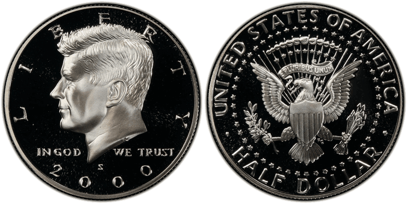 2000 (S) Proof Silver Kennedy Half Dollar