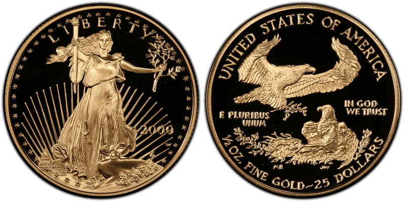 2000 (W) Proof American Eagle Twenty Five Dollar Gold