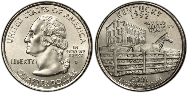 2001 State Washington Quarter