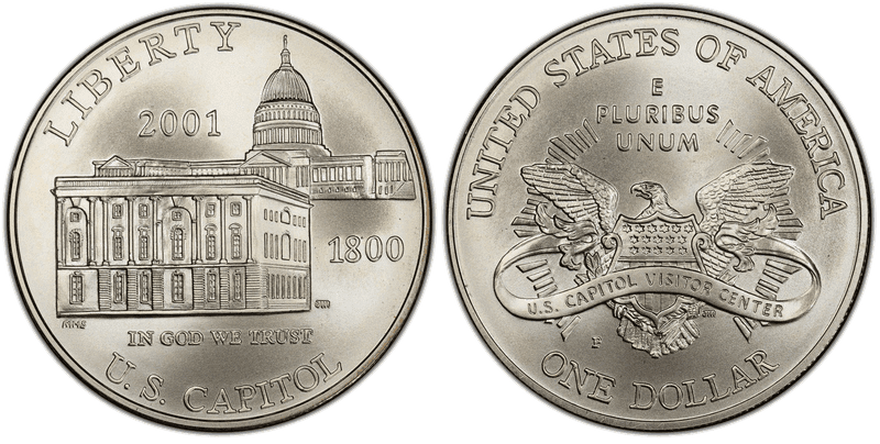 2001 United States Capitol Visitor Center Commemorative Dollar