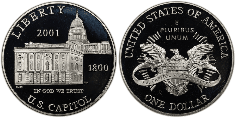 2001 (P) Proof Capitol Visitor Dollar
