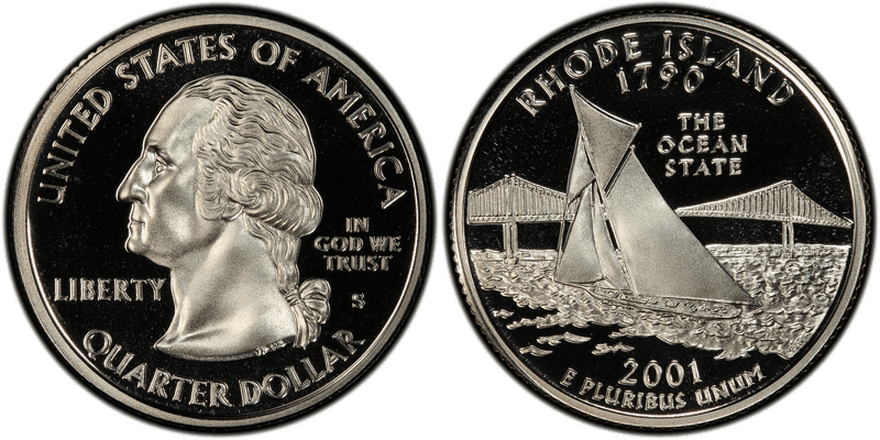 2001 (S) Proof Rhode Island State Quarter