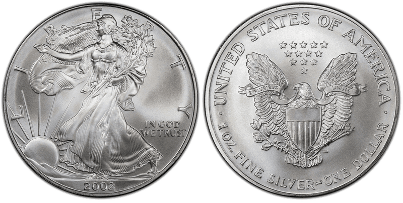 2002 American Silver Eagle