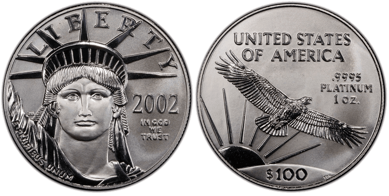 2002 American Eagle One Hundred Dollar Platinum