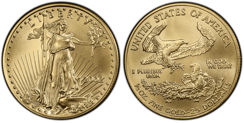 2002 American Eagle Twenty Five Dollar Gold