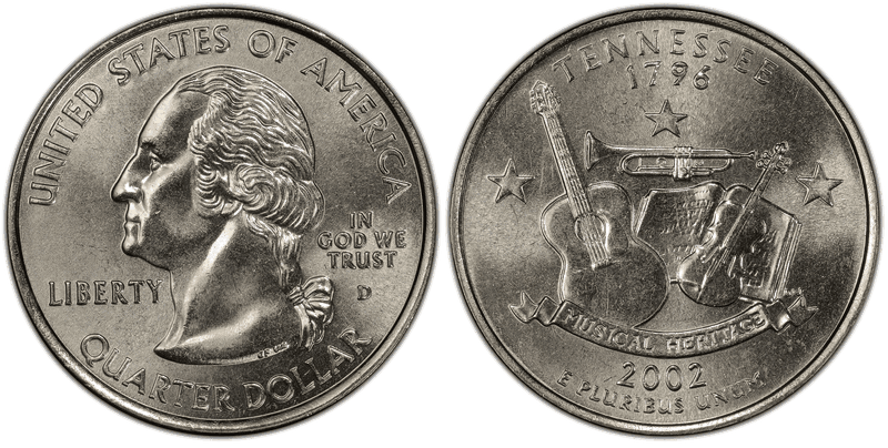 2002 (D) Tennessee State Quarter