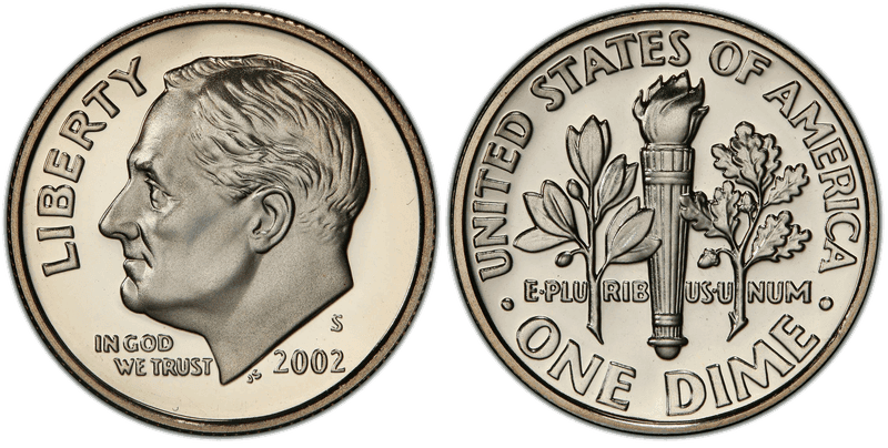 2002 (S) Proof Roosevelt Dime